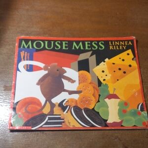 2/$5 1997 Mouse Mess by Linnea Riley Vintage Children's Book